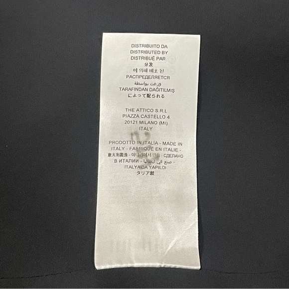 THE ATTICO CRYSTAL-EMBELLISHED SLEEVELESS MINI DRESS IN BLACK - SZ-2-4.US/40.IT - Picture 9 of 9